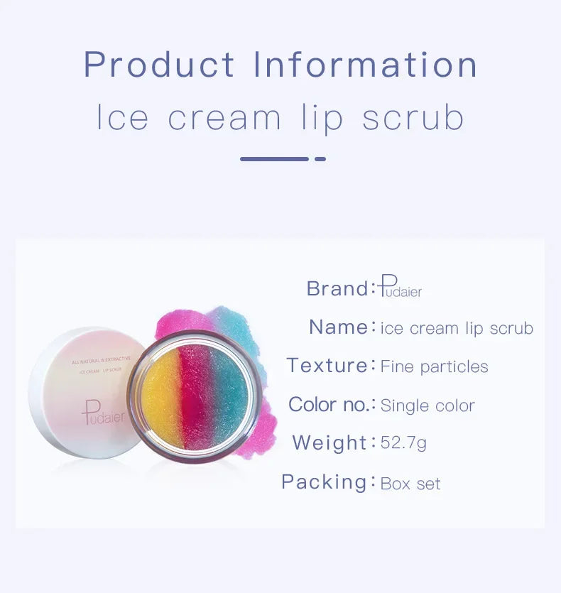 Lips Scrub, Exfoliating, Gentle Moisturizing - Lip Stick Brush