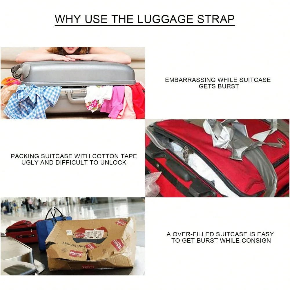Adjustable Luggage Strap Set