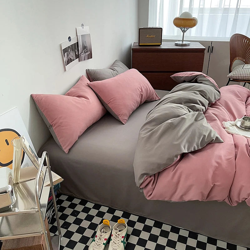Washed Cotton Duvet Cover Set