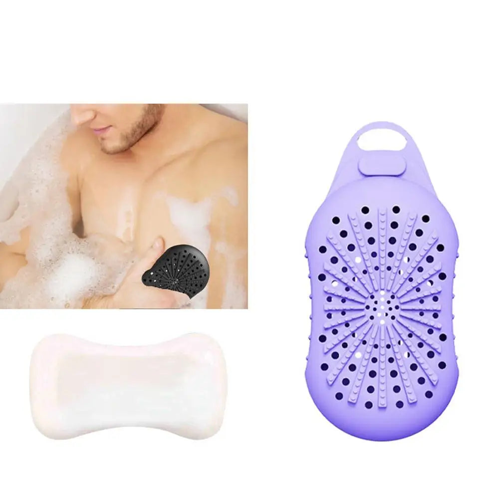 Silicone Soap Saver Bag with Rope for Exfoliating