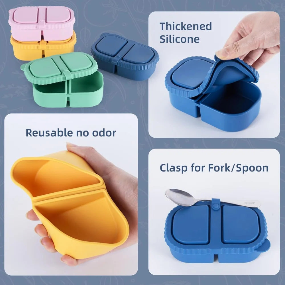 Silicone Snack Containers with Lids