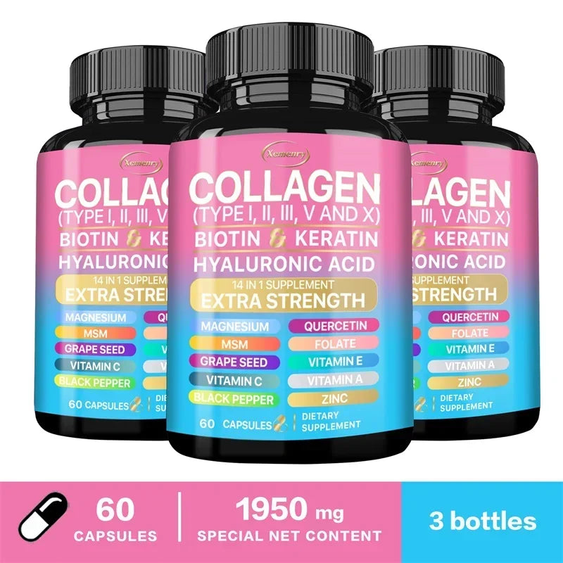 Collagen Supplement - Skin, Hair, Nails & Immune Support