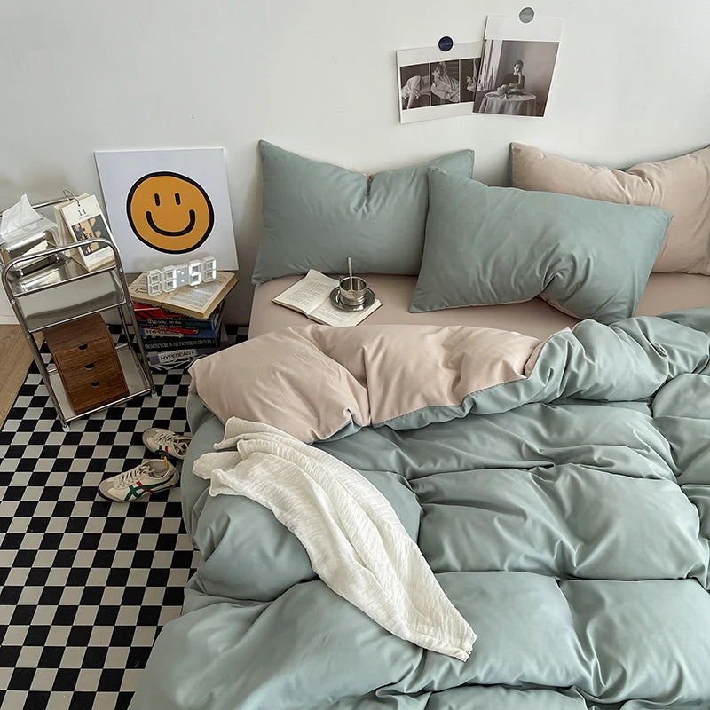 Washed Cotton Duvet Cover Set