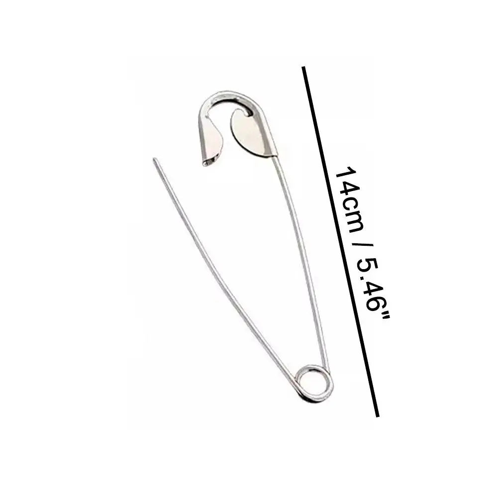 Metal Hair Claws with Large Safety Pin