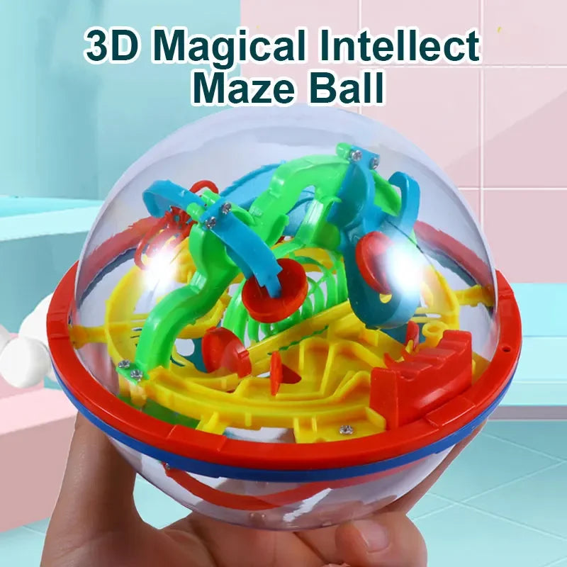 3D Maze Ball Labyrinth Puzzle Game with Display Stand