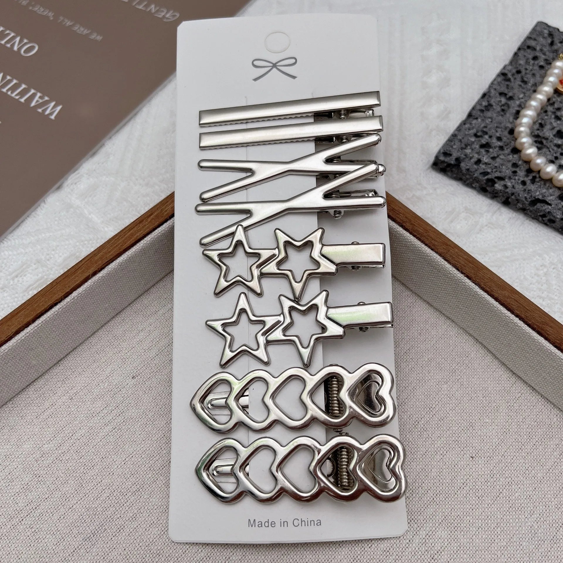 Hair Clips Set – Assorted Styles & Colours for Women & Girls