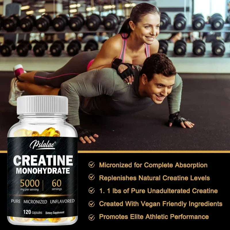 Creatine Monohydrate Powder - Strength, Endurance & Muscle Building