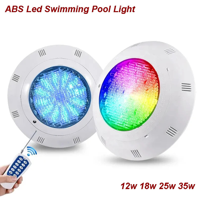 Pool Underwater LED Light 12V - IP68 Waterproof, 18W–45W