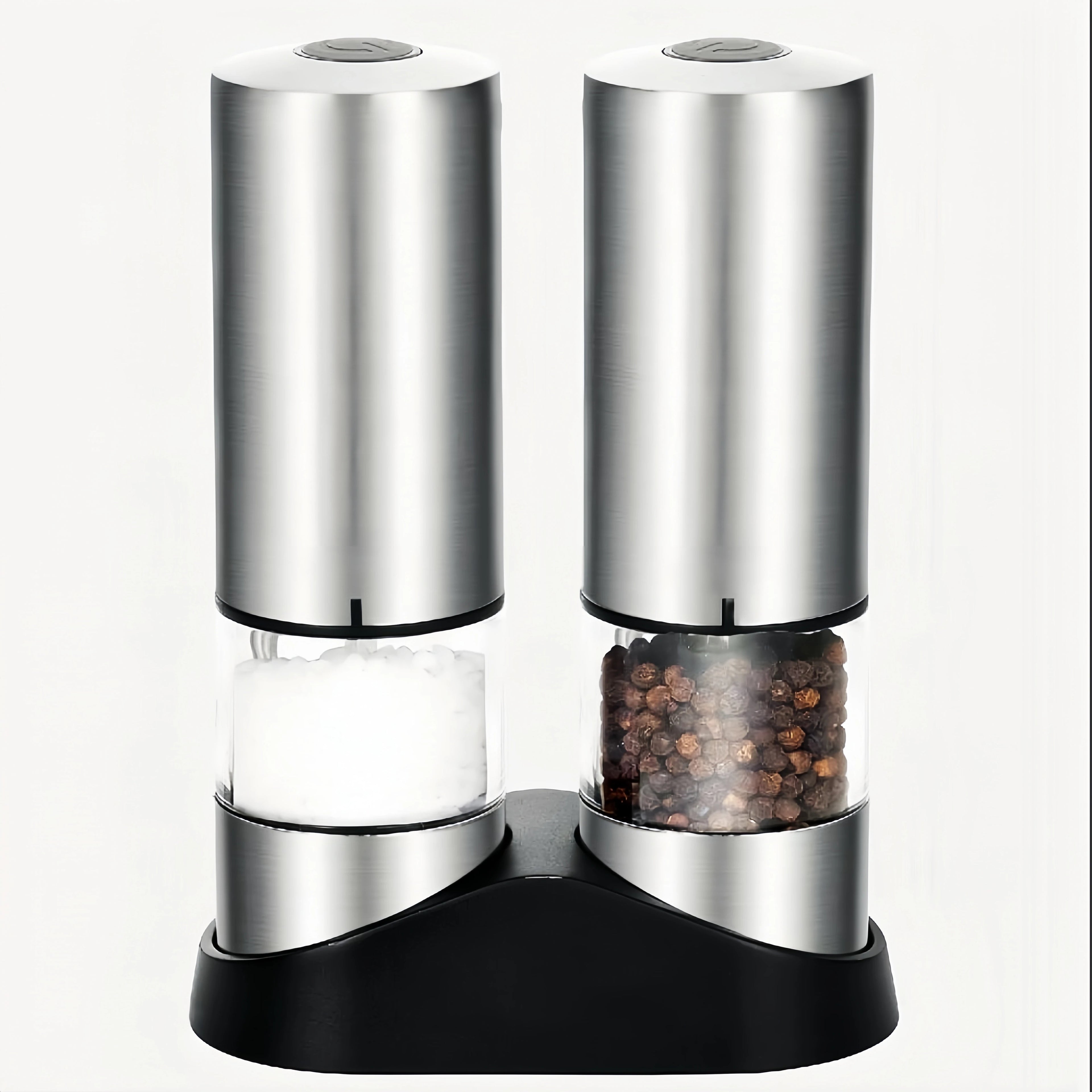 Electric Salt & Pepper Grinder – Type-C Rechargeable, Ceramic Core, LED Light