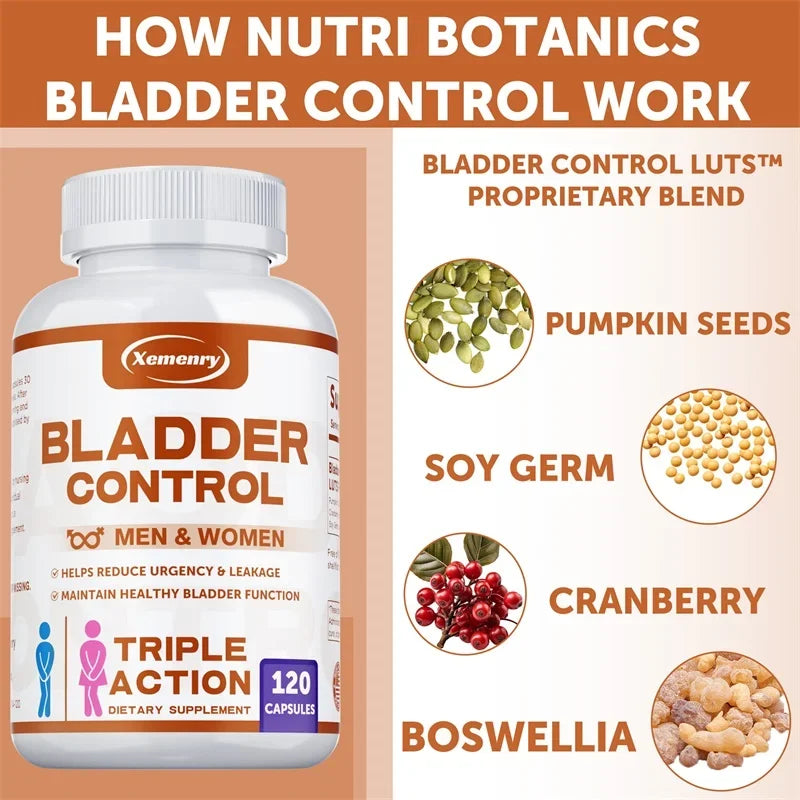 Bladder Control Supplement - Reduce Urgency & Support Healthy Function