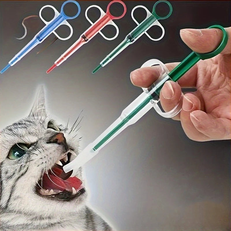 Pet Medicine Dispenser with 2 Soft Tips for Cats & Dogs