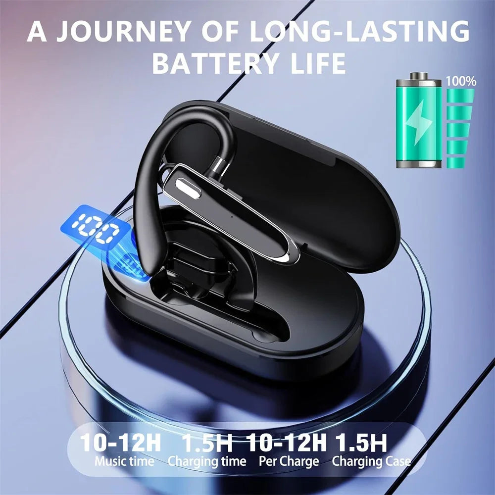 Wireless Bluetooth Earphones with ENC Noise-Cancelling Microphone