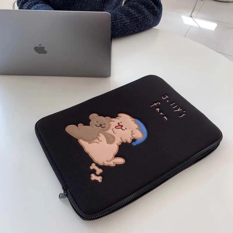 Cute Laptop Sleeve For, MacBook Air Pro 13.3, 13.6, 14, 15, 16, Xiaomi, Huawei, Dell, Asus, HP, Lenovo - 15.6 Inch
