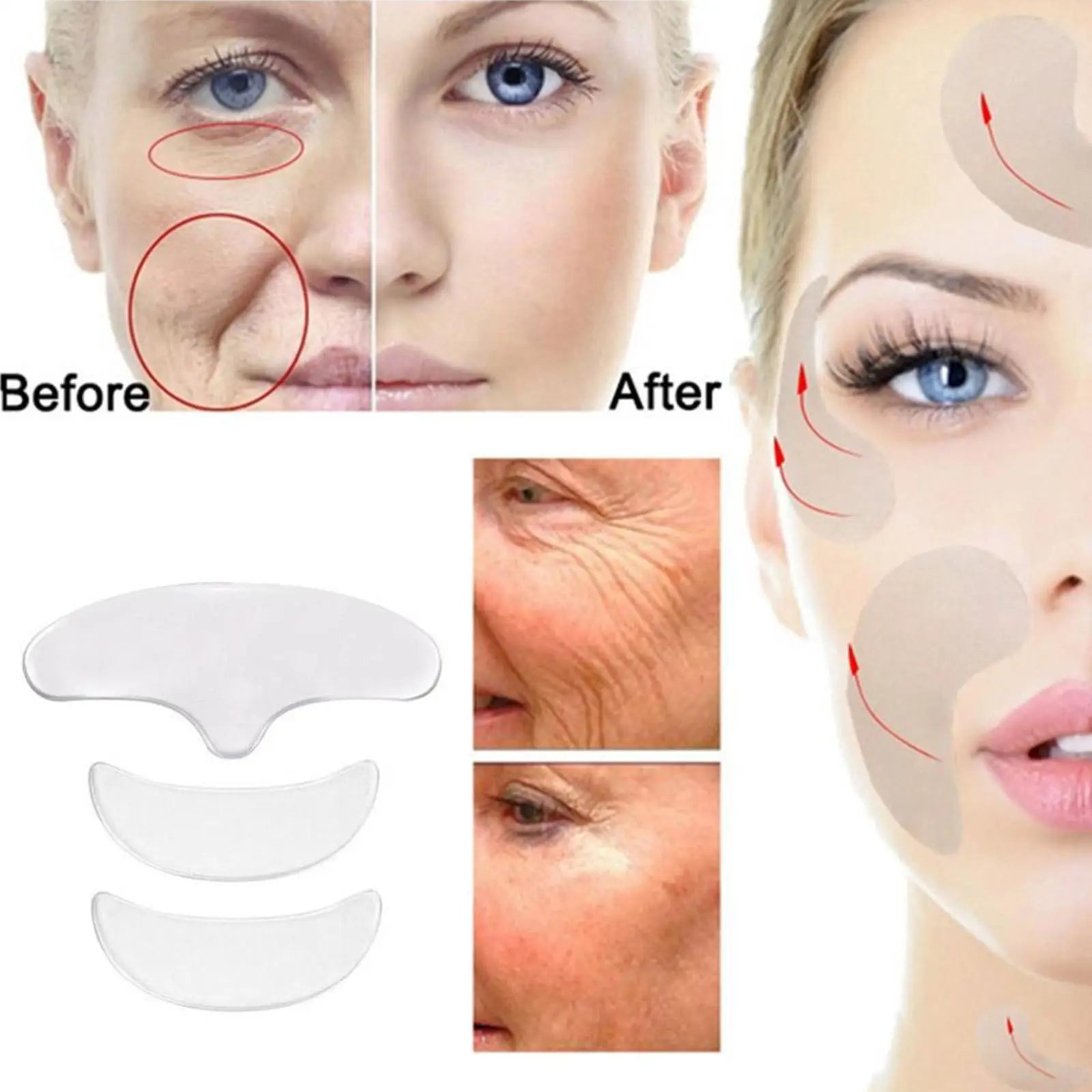 Anti-Wrinkle Forehead & Eye Patches - Overnight Smoothing Patch