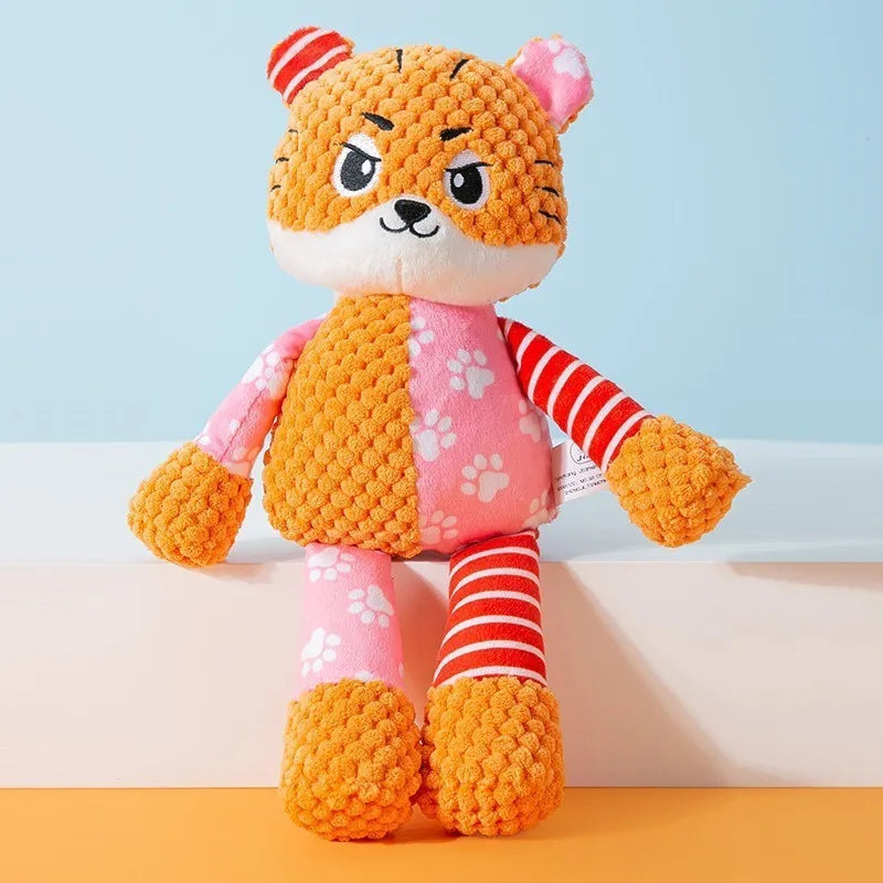 Interactive Squeaky Plush Pet Toy