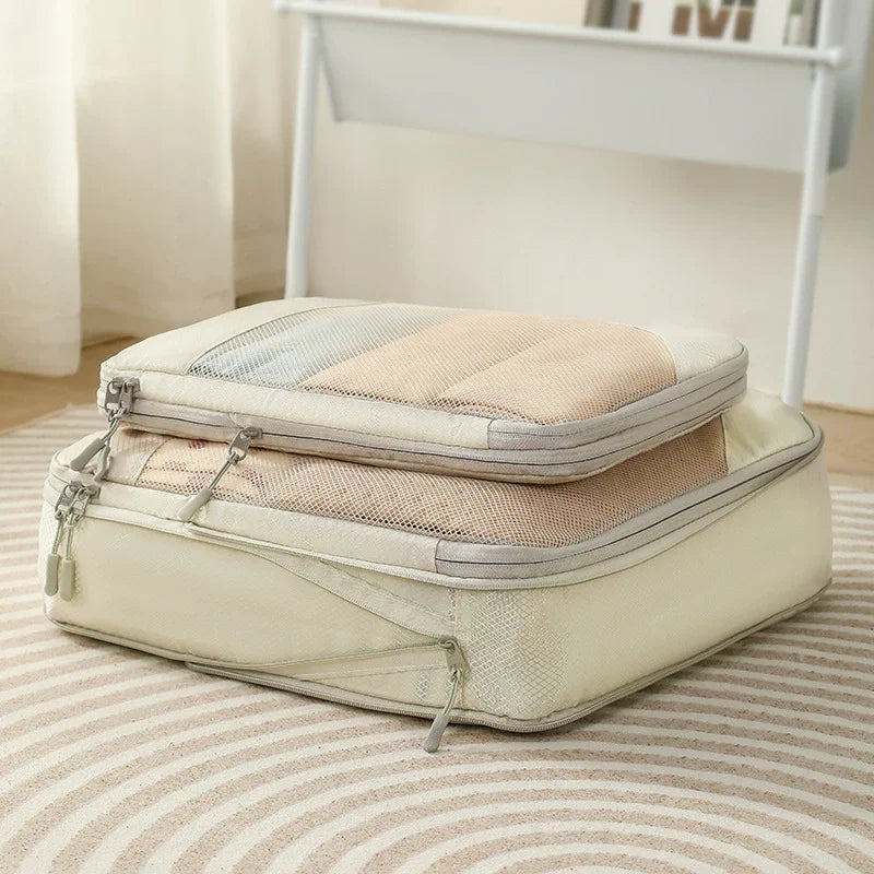 5-Piece Mesh Compression Travel Storage Bag Set