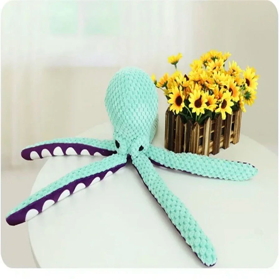 Pet plush Octopus toy, interactive sound
