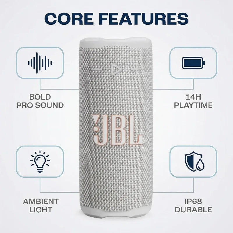 JBL Grip Compact Bluetooth Speaker – IP68 Waterproof & Dustproof