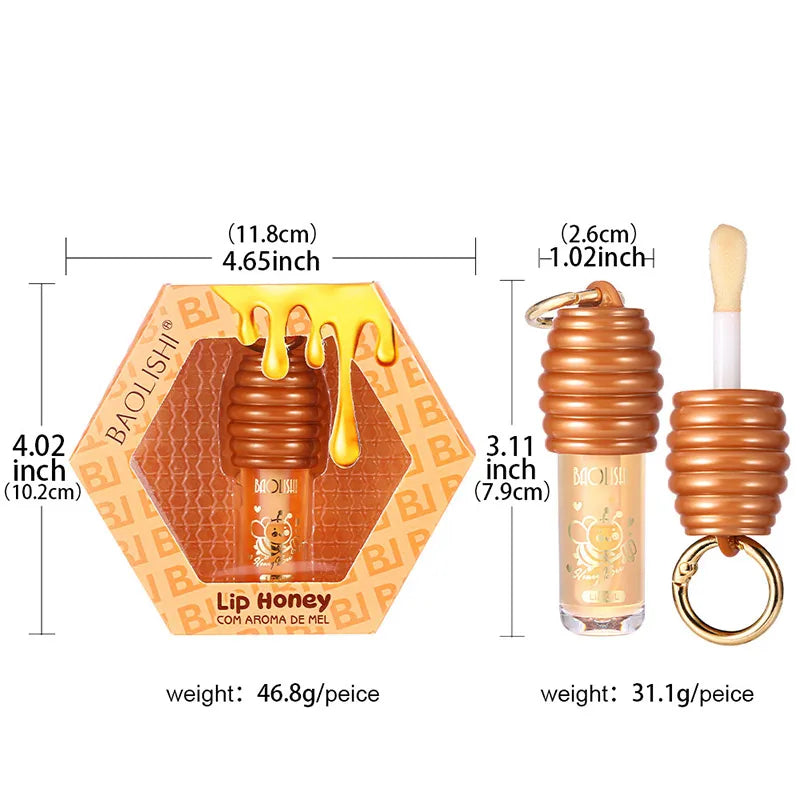 Honey Lip Balm - Longlasting Moisturizing With Transparent Pearlescent