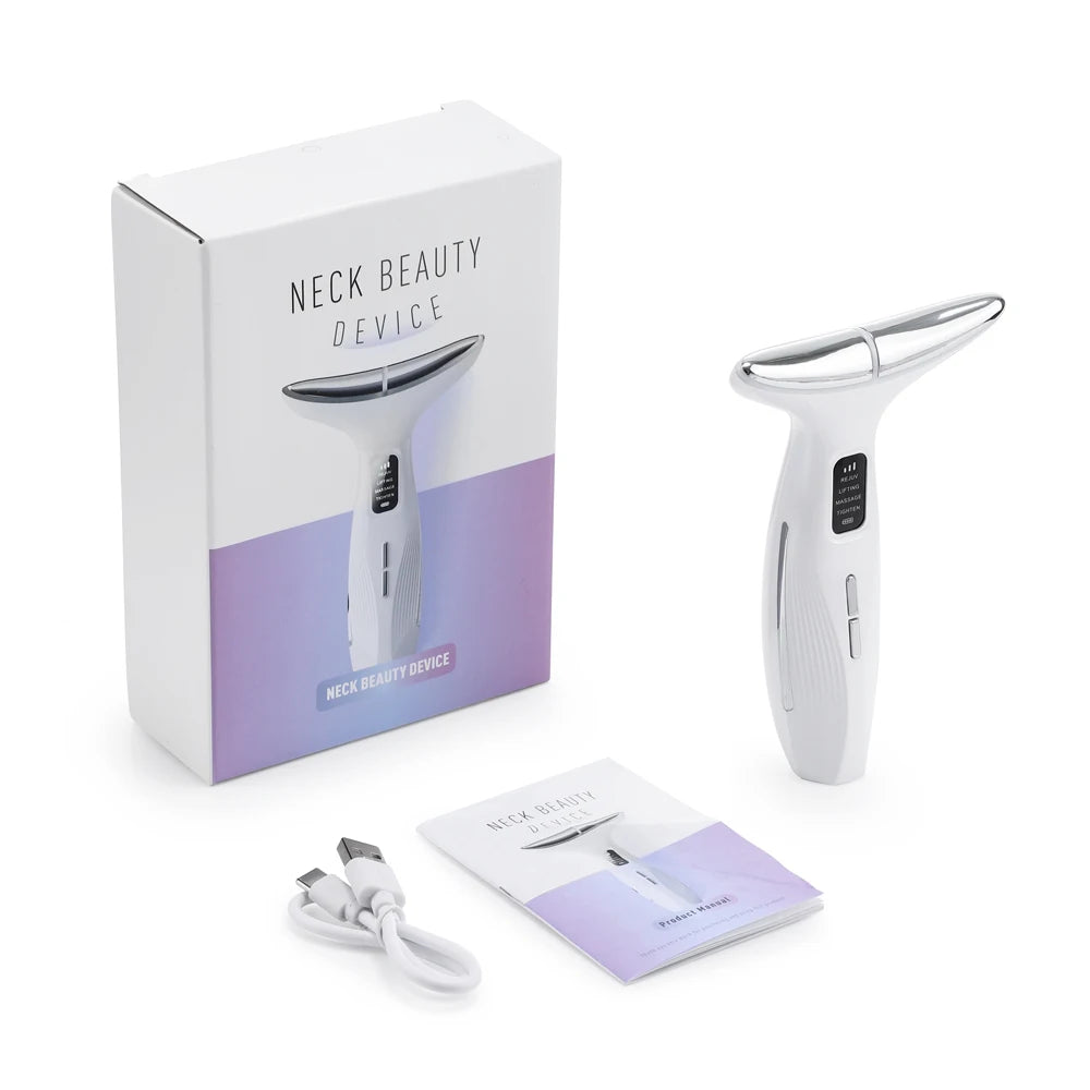 Microcurrent Neck Beauty Device - 3 Massage Modes for Skin Tightening