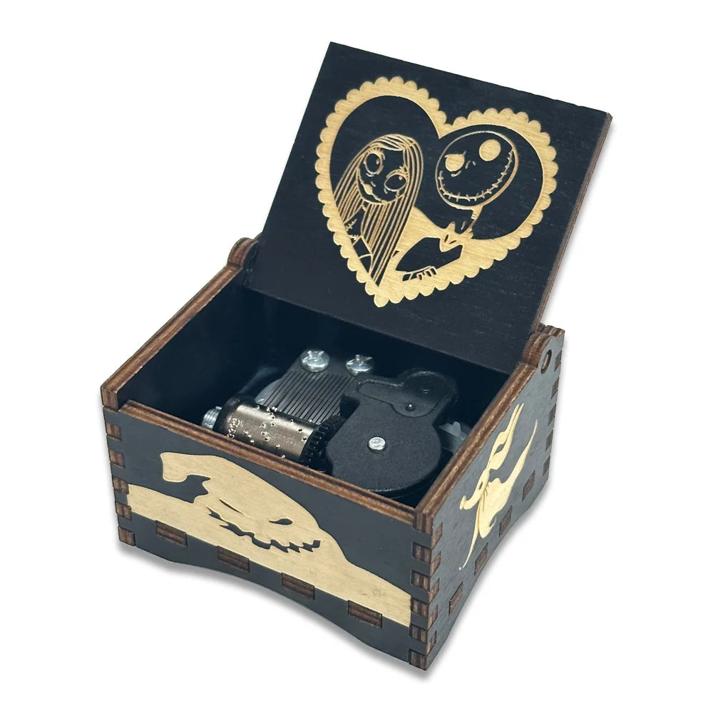 Wooden Wind-Up Music Box – Classic Melody Keepsake Gift