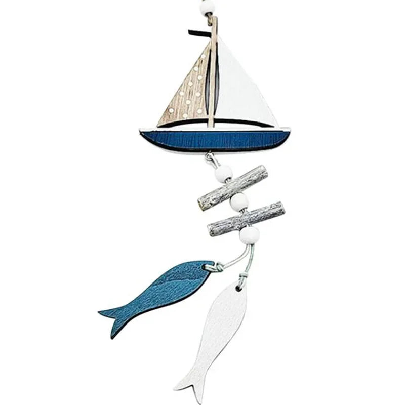 Marine Style Wooden Pendant – Nautical Wall Hanging Décor