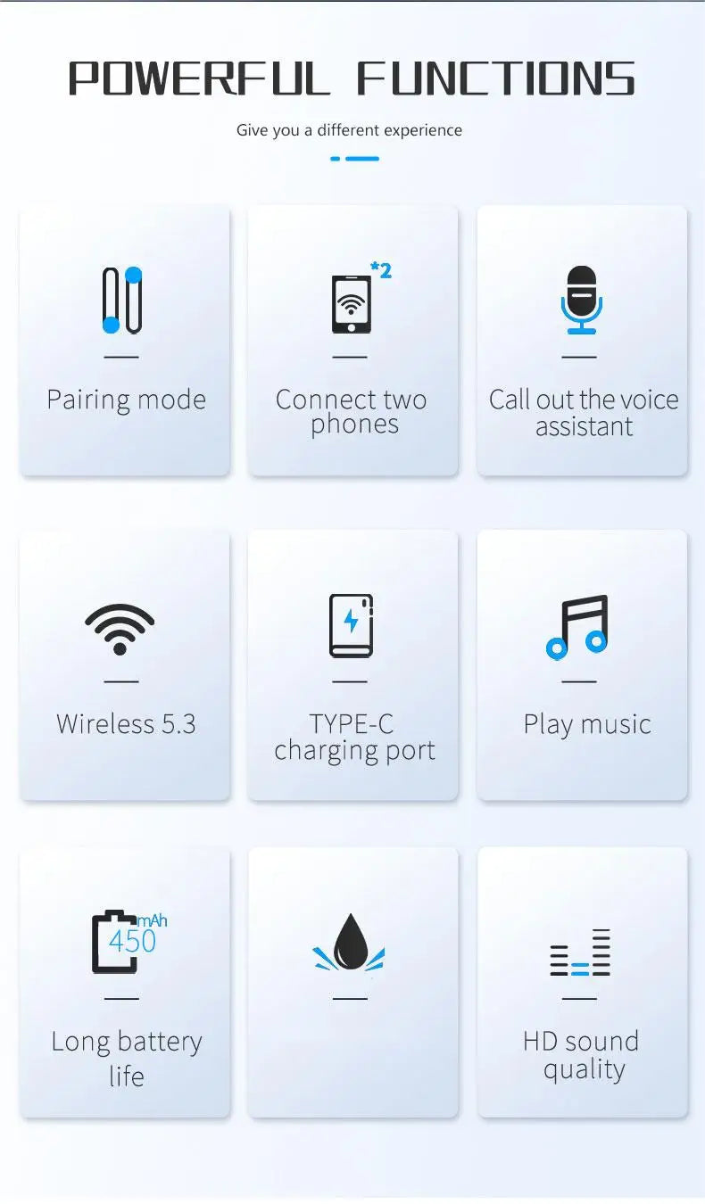 Wireless Bluetooth 5.3 Motorcycle Helmet Headset