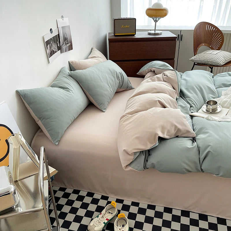 Washed Cotton Duvet Cover Set