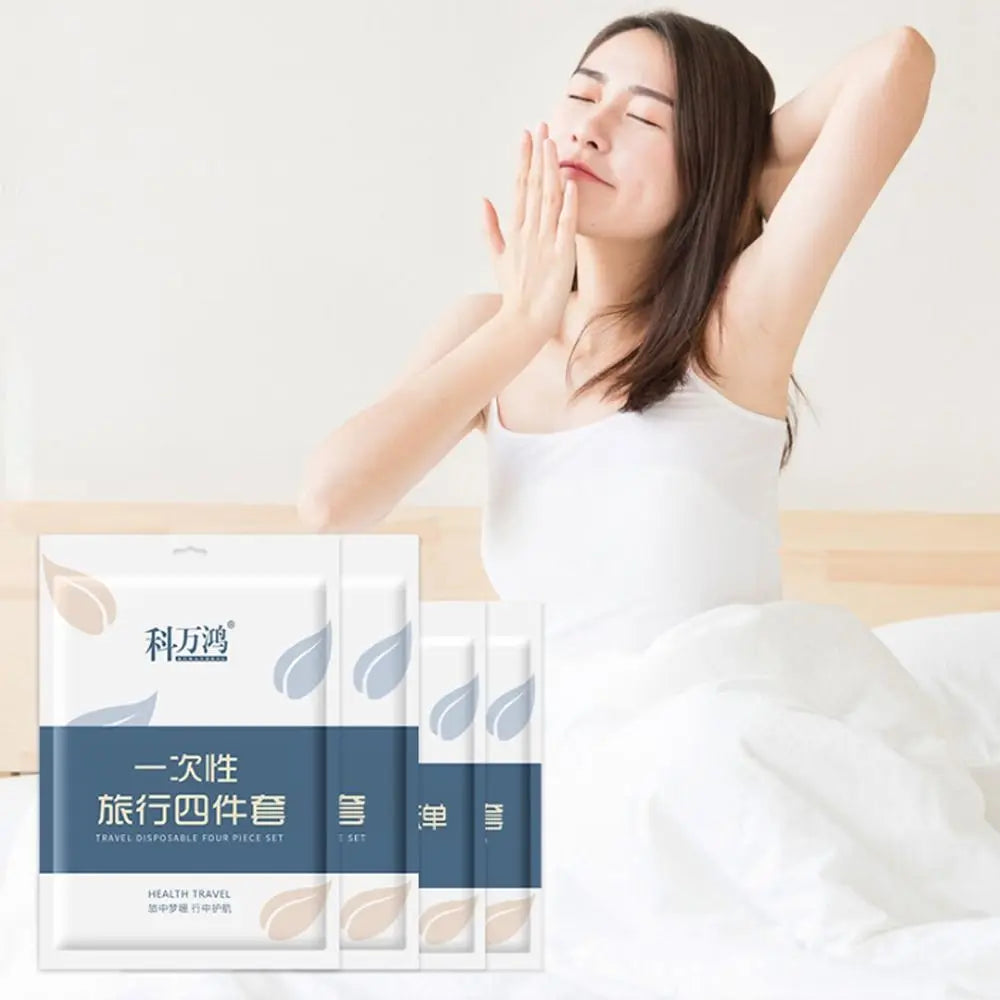 3/4-Piece Disposable Bed Set - Duvet Cover, Pillowcase and sheet