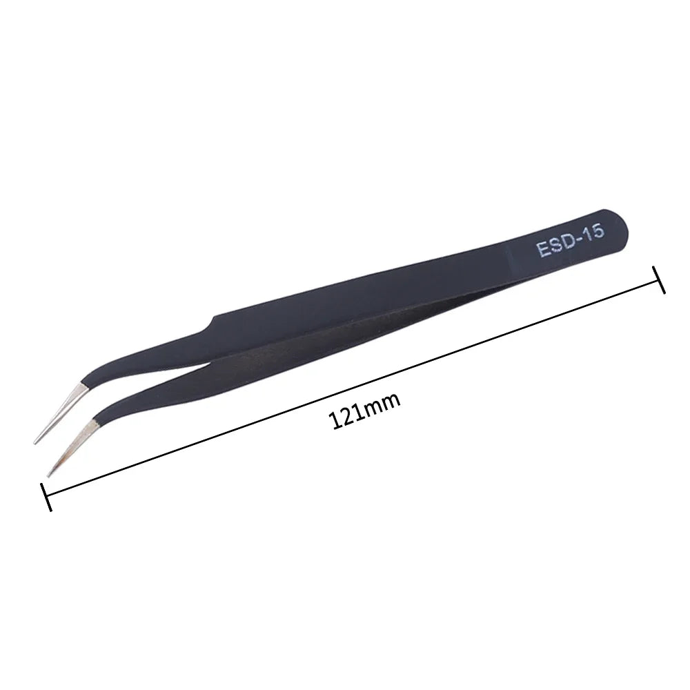 ESD Anti-Static Tweezers Set – 6 Piece