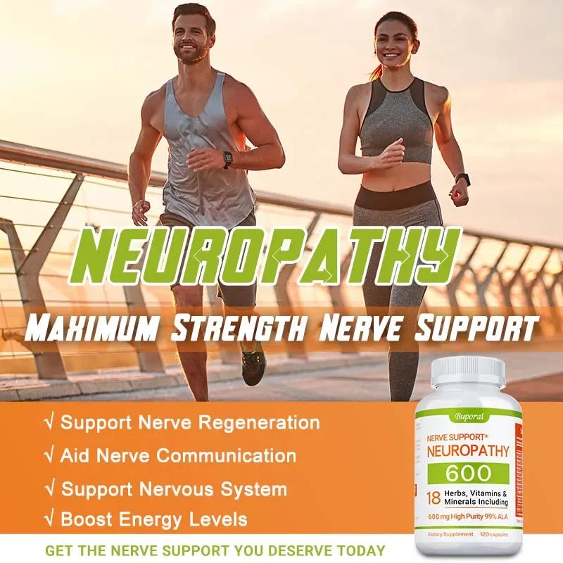 Neuropathy Support Supplement 600mg - Nerve, Brain & Energy Health