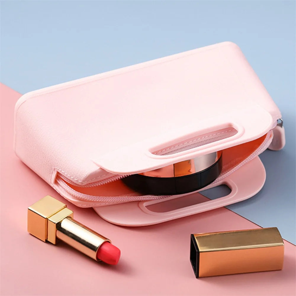 Silicone Hand-Held Cosmetic Bag