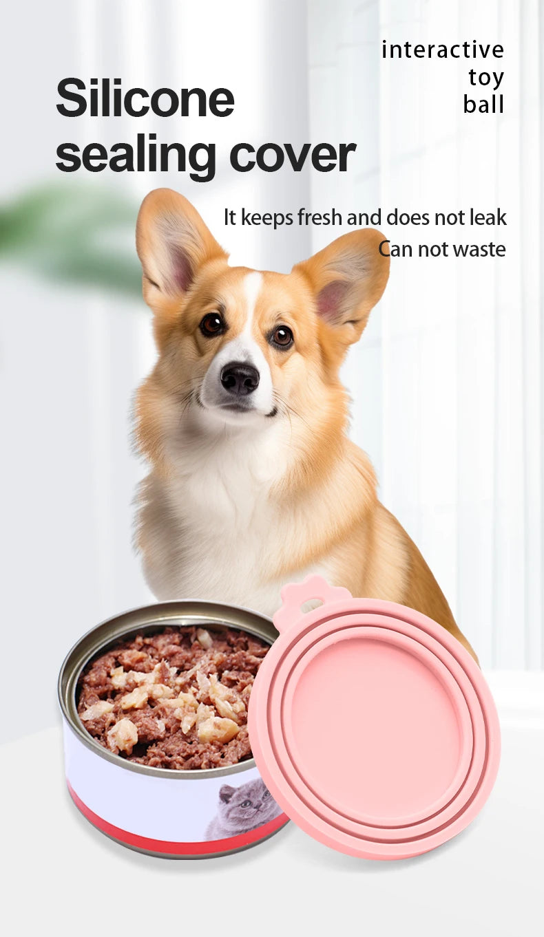 1 Reusable Silicone Pet Can Lid - Bpa Free