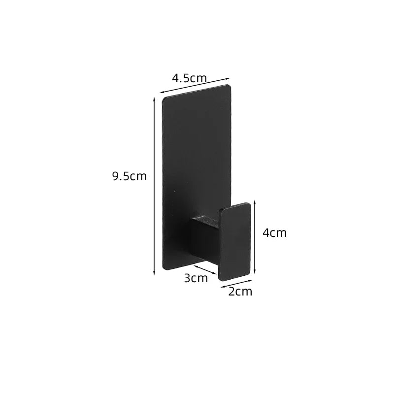 Matte Black Bathroom Accessories Set - Wall Mounted