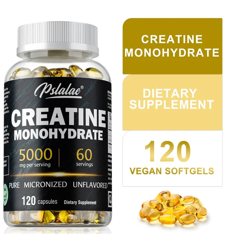Creatine Monohydrate - Vegetarian & Gluten-Free Muscle Strength Formula