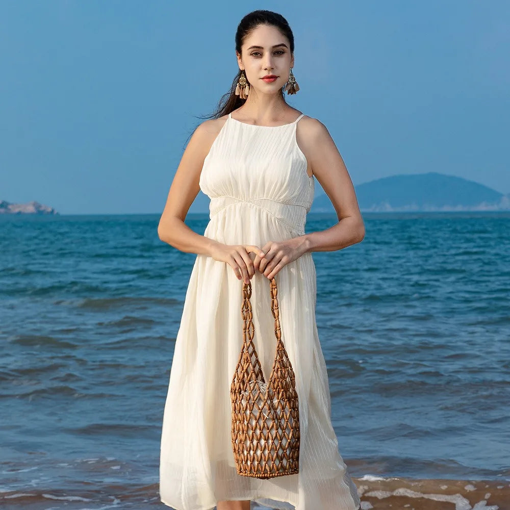 Woven Beaded Handbag