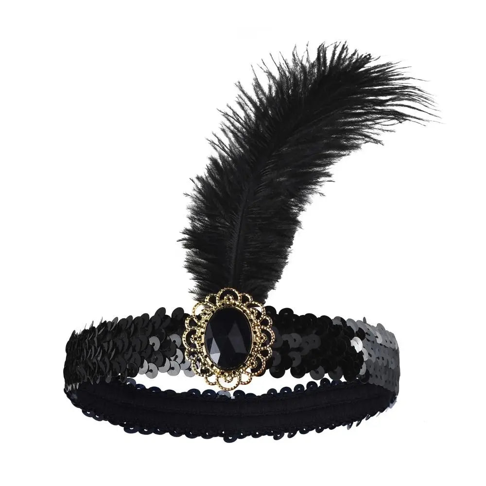 Black Diamond Masquerade Hair Band