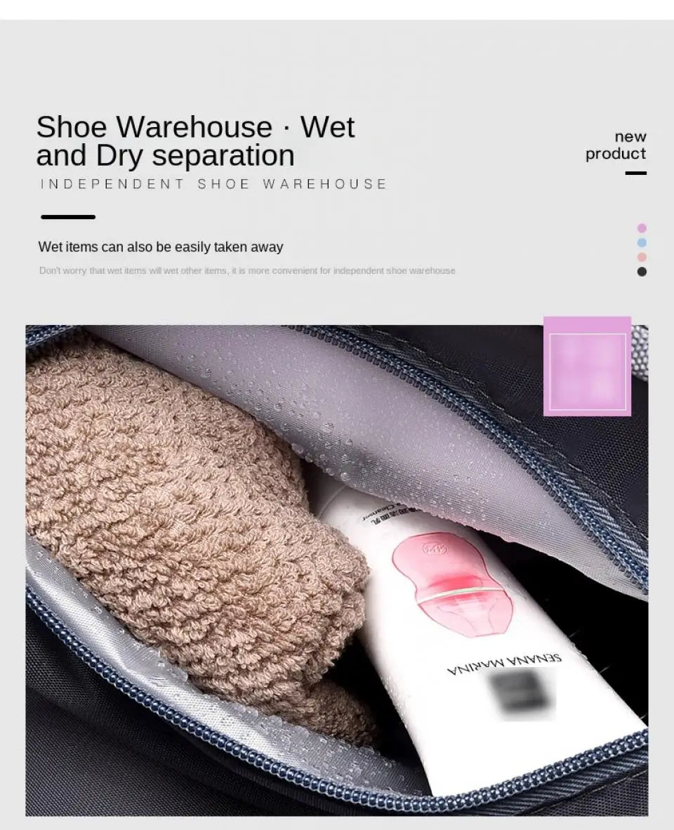 Duffle Bag with Shoe Compartment