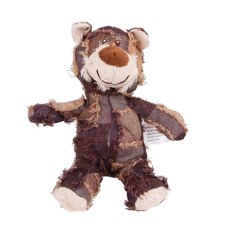 Pet Teddy Bear, Sound making Toy Plush, Interactive Dog Toys