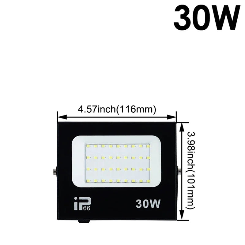 LED Flood Light - Spotlight 100W 150W 200W - Outdoor Lighting 6500K Waterproof - Lamps AC220V
