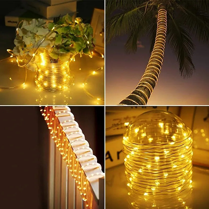 Waterproof Outdoor Solar LED String Lights