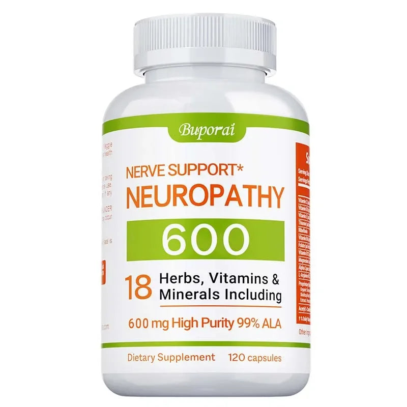 Neuropathy Support Supplement 600mg - Nerve, Brain & Energy Health