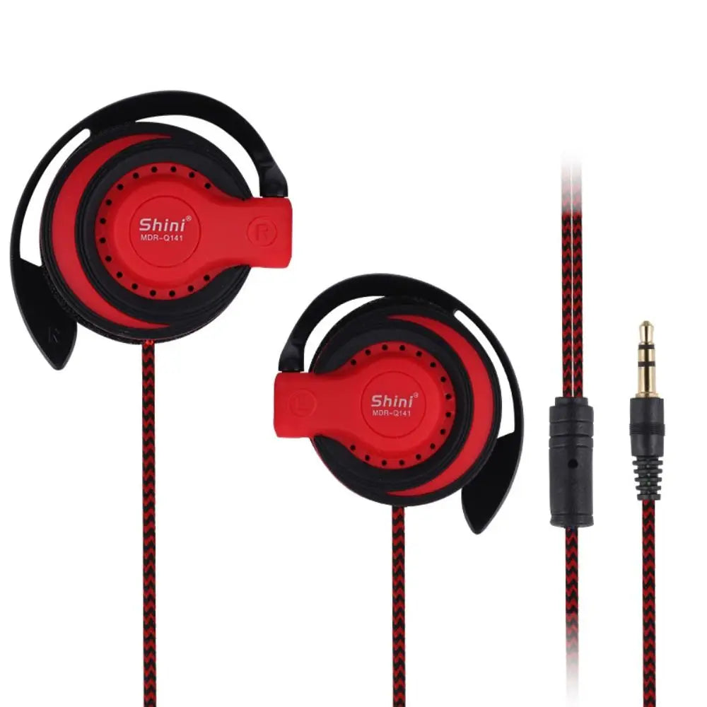 Sweatproof Ear Hook Earphones with Super Bass & Noise Cancelling