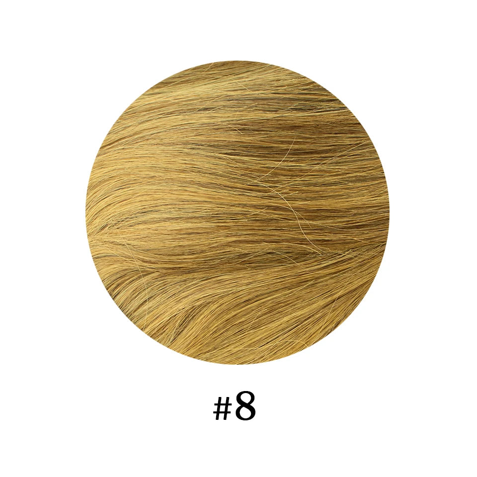 Straight Remy Human Hair Clip-In Extensions – Full Head Set, 8 Pieces