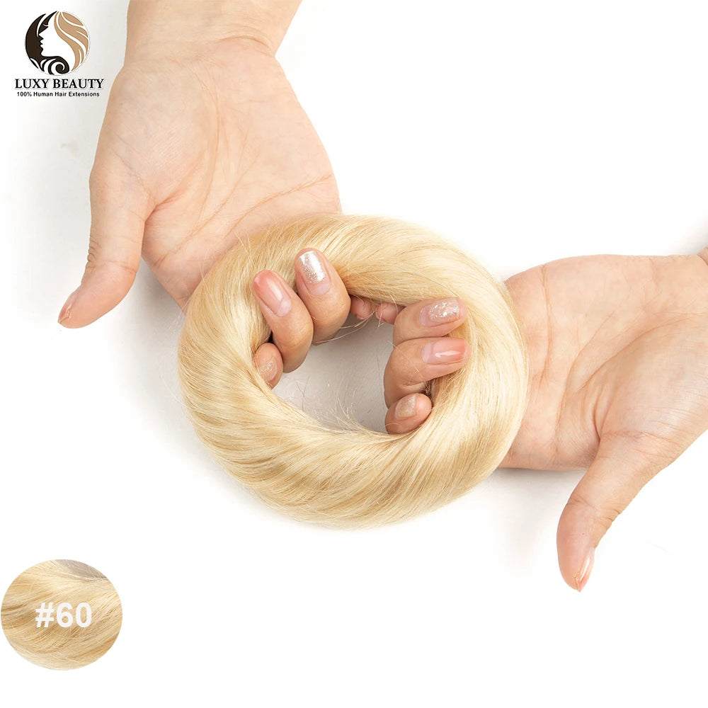 Human Hair Donut Chignon Bun Scrunchie – Updo Style, Natural Look
