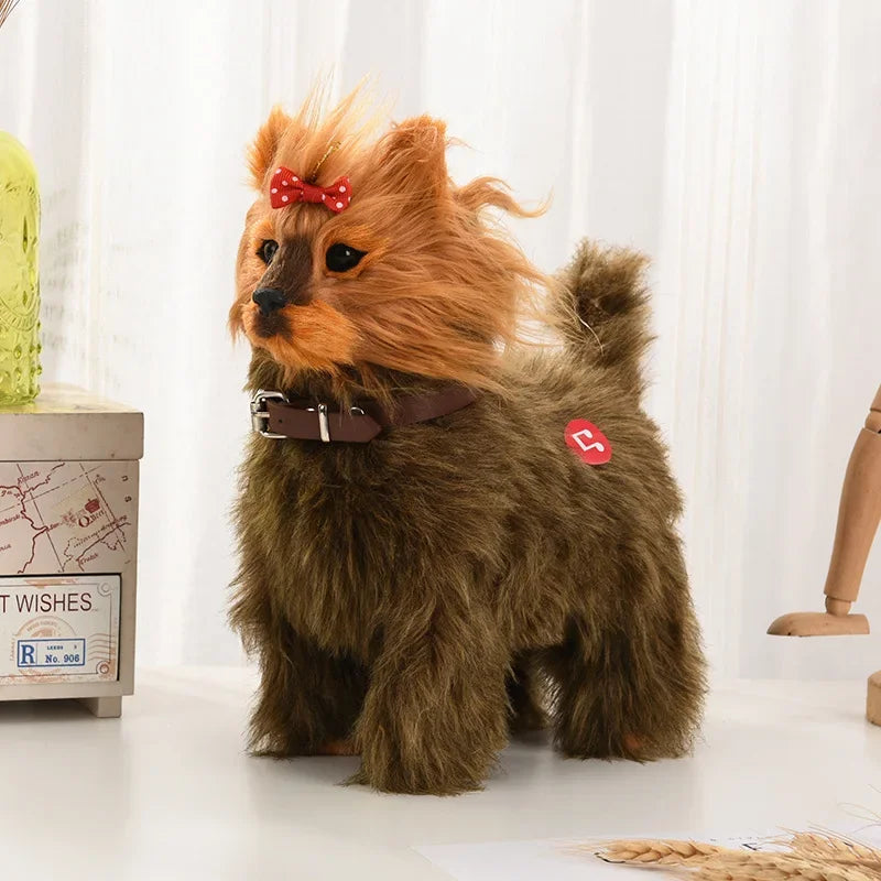 New Simulation Electric Dog, Voice Control, Walking, Nodding, Music