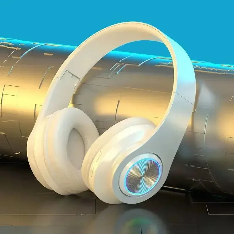 Wireless Bluetooth Gaming Headphones with Mic & RGB Lighting
