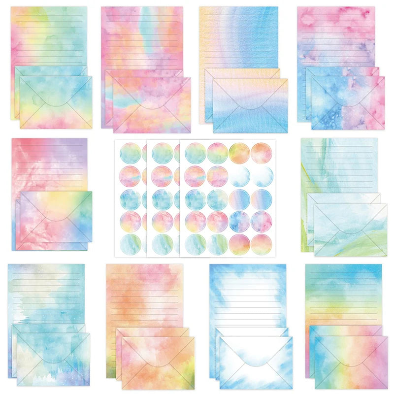 160-Piece All-in-One Writing Kit - Papers, Envelopes & Dot Stickers