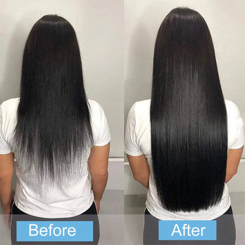 Straight Remy Human Hair Clip-In Extensions – Full Head Set, 8 Pieces