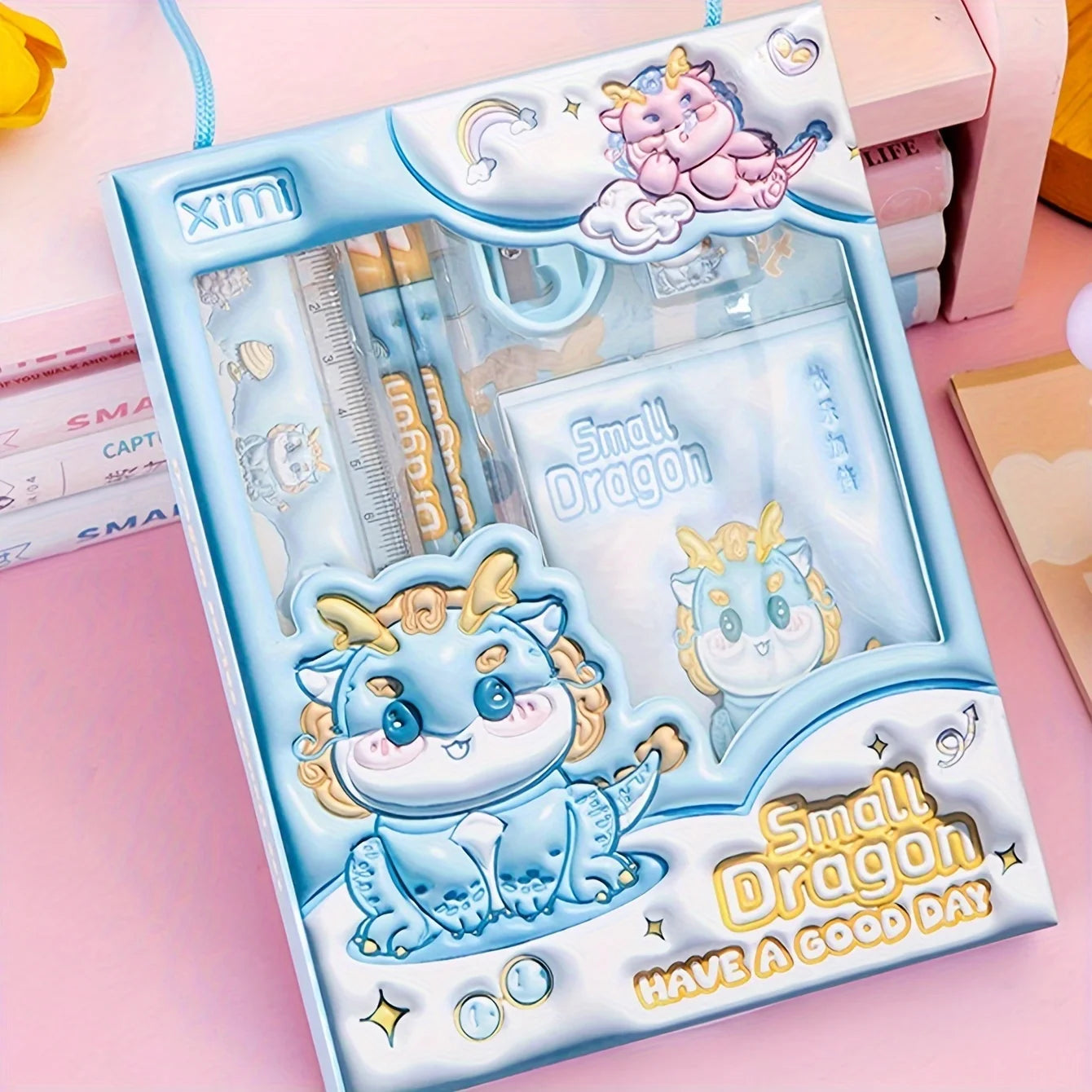 1 Set 6-Piece Stationery Set, 3D Gift Pencil Set